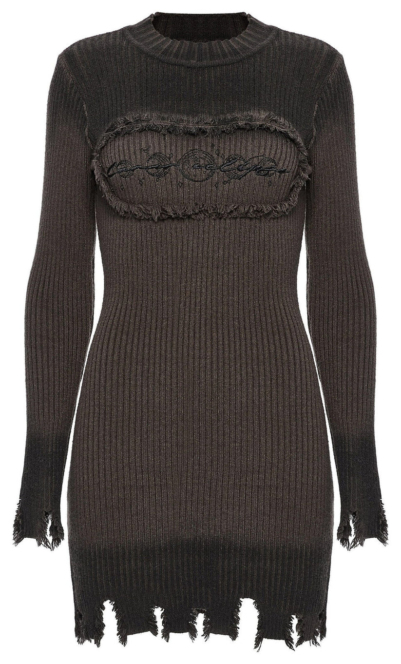 Punk Rave Dress Lunar Eclipse Embroidered UK 8-16 - QHA UK