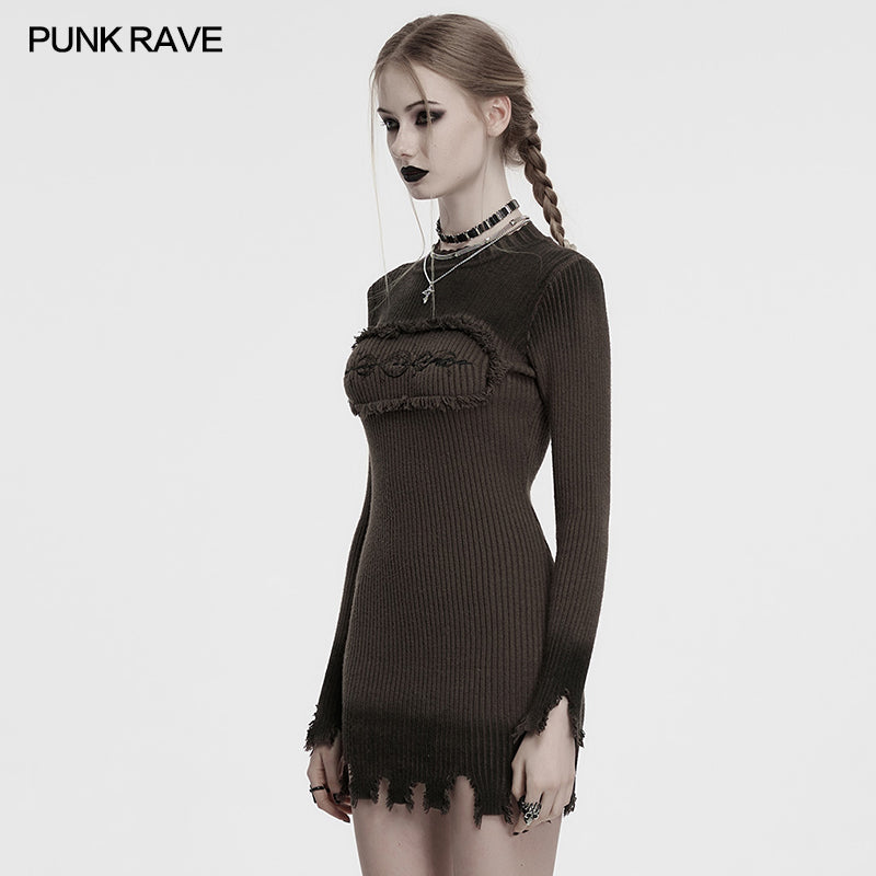 Punk Rave Dress Lunar Eclipse Embroidered UK 8-16 - QHA UK