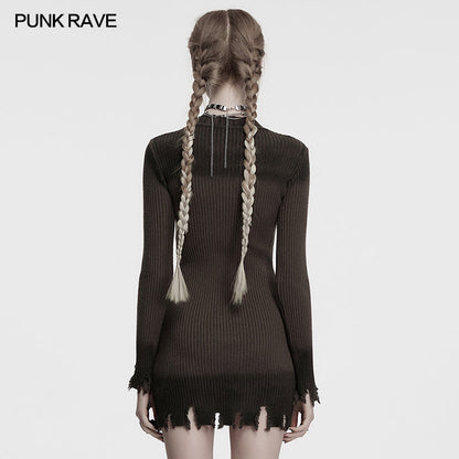 Punk Rave Dress Lunar Eclipse Embroidered UK 8-16 - QHA UK