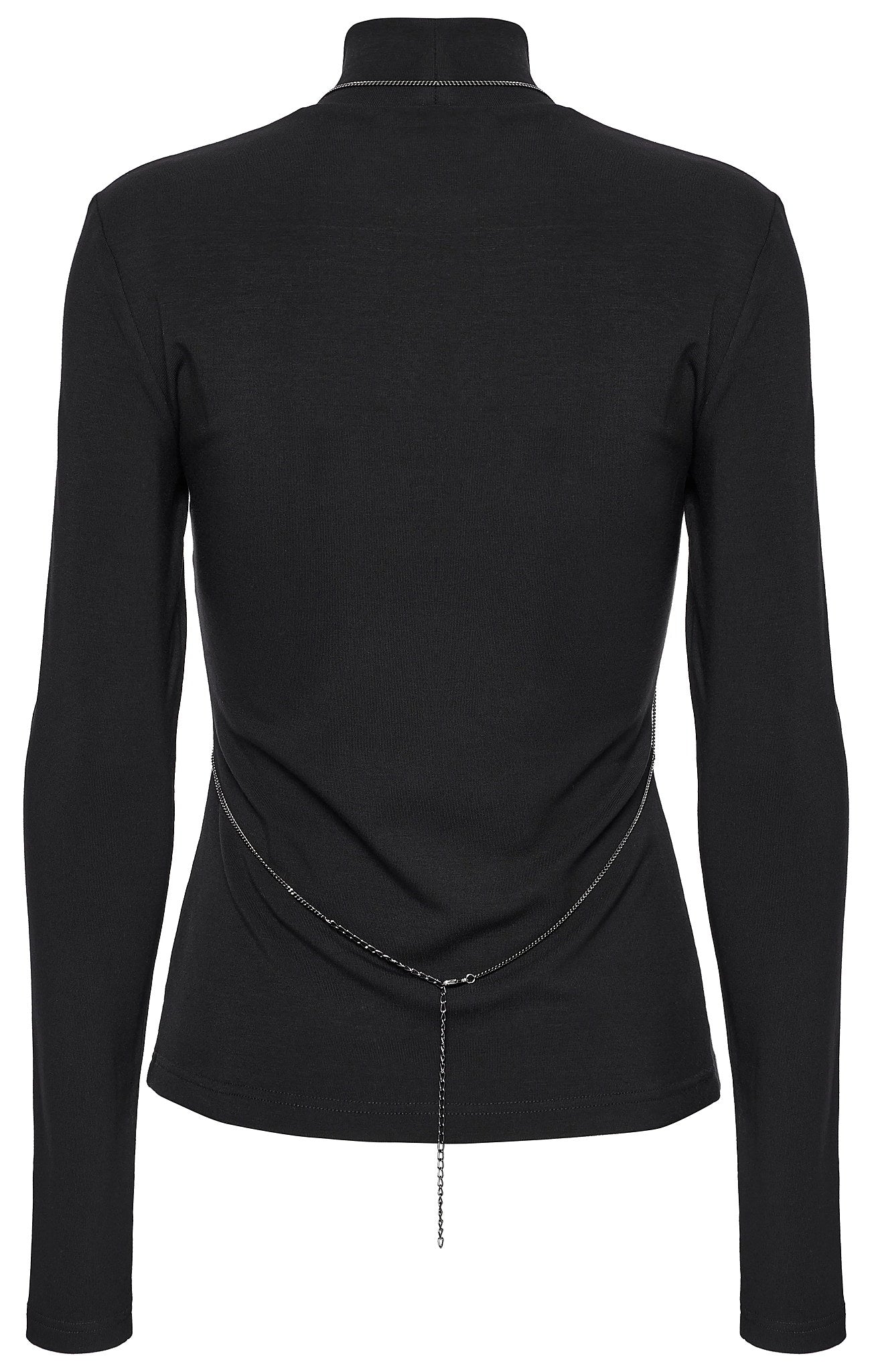 Punk Rave Women's Gothic Jumper Morrigan Bat Chain Top Black UK 8-16 - QHA UK
