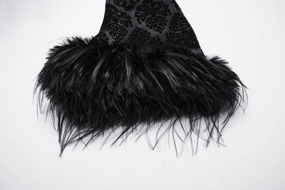 Punk Rave Gothic Coat Morrigan Jacquard Black UK 8-22 - QHA UK