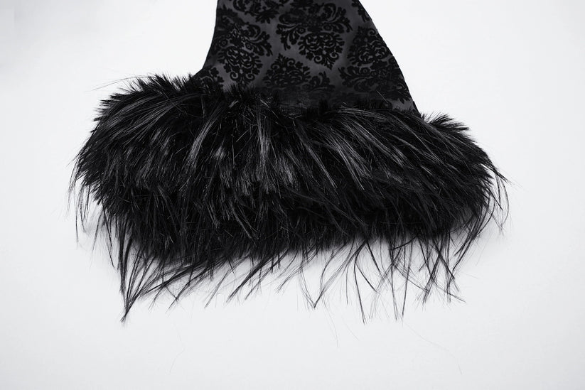 Punk Rave Gothic Coat Morrigan Jacquard Black UK 8-22 - QHA UK