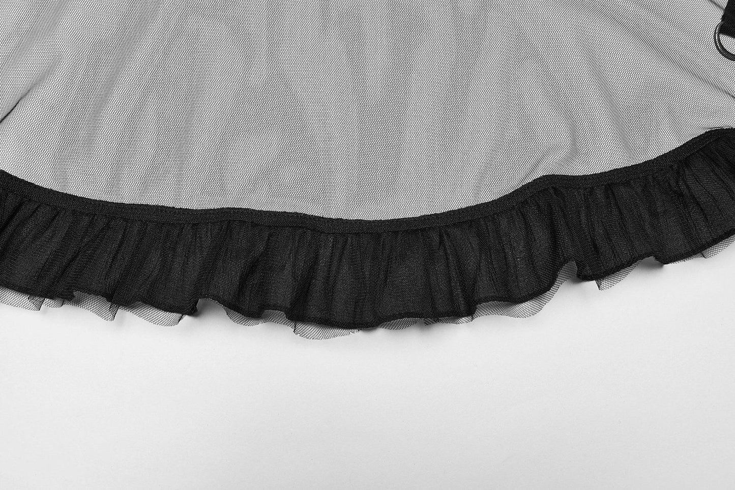 Punk Rave Skirt Morrigan Mesh Plaid High-Low UK 8-16 - QHA UK