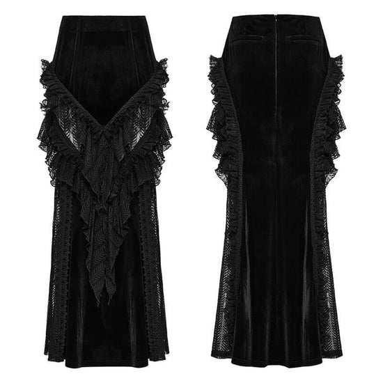 Punk Rave Gothic Skirt Nera Dynamic UK 8-22 - QHA UK