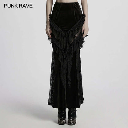 Punk Rave Gothic Skirt Nera Dynamic UK 8-22 - QHA UK