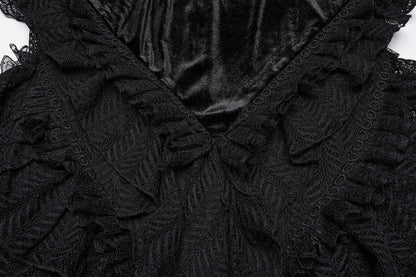 Punk Rave Gothic Skirt Nera Dynamic UK 8-22 - QHA UK