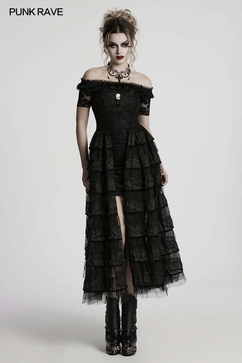 Punk Rave Steampunk Dress Penelope Lace UK 8-22 - QHA UK