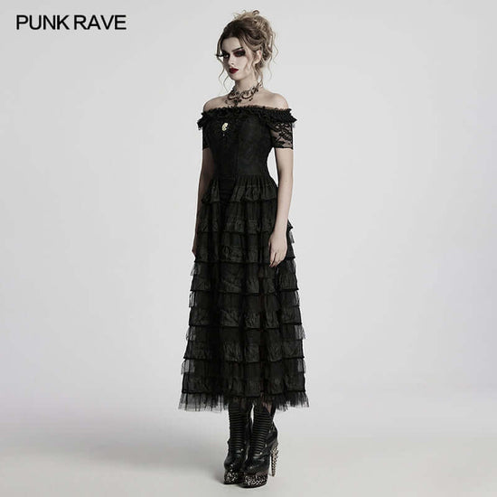 Punk Rave Steampunk Dress Penelope Lace UK 8-22 - QHA UK