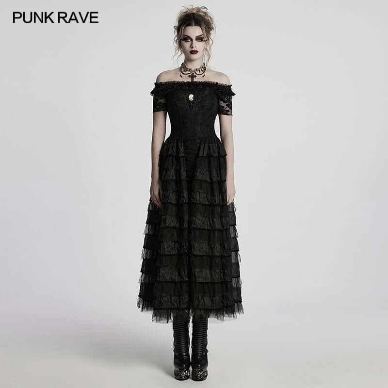 Punk Rave Steampunk Dress Penelope Lace UK 8-22 - QHA UK