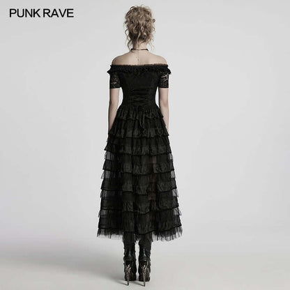 Punk Rave Steampunk Dress Penelope Lace UK 8-22 - QHA UK