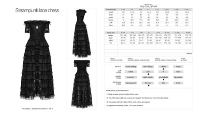 Punk Rave Steampunk Dress Penelope Lace UK 8-22 - QHA UK