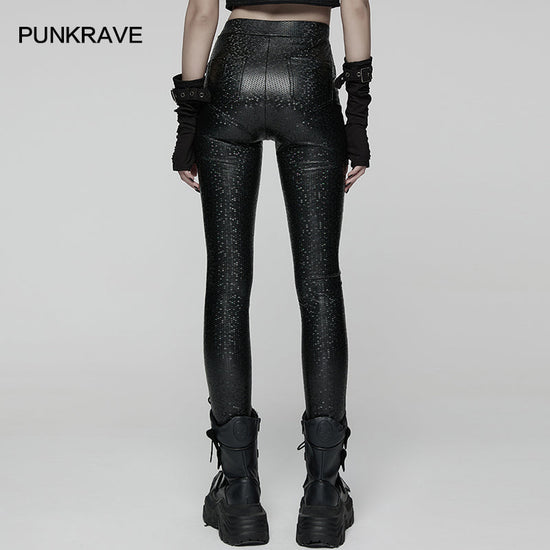 Punk Rave Women's Leggings Ravenna Black Prism Finish UK 10-22 - QHA UK