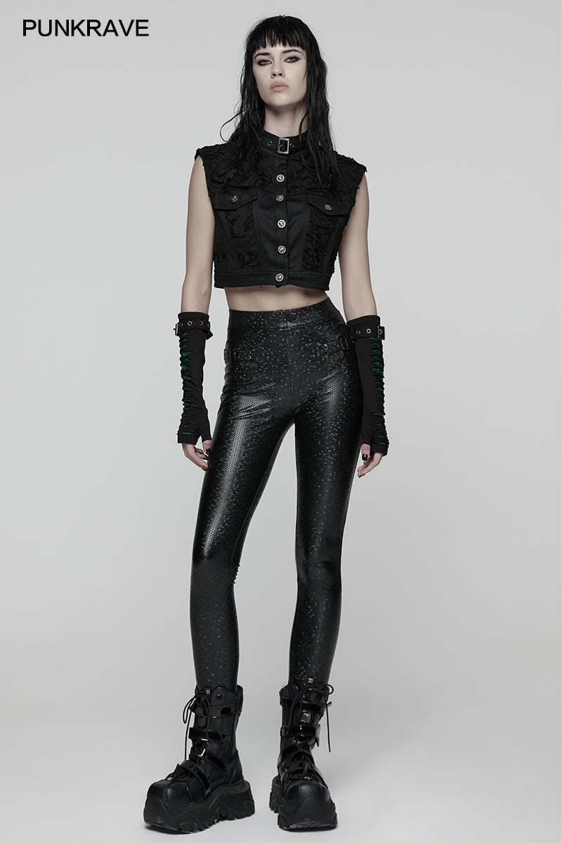 Punk Rave Women's Leggings Ravenna Black Prism Finish UK 10-22 - QHA UK