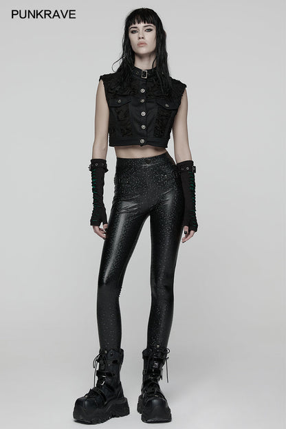 Punk Rave Women's Leggings Ravenna Black Prism Finish UK 10-22 - QHA UK