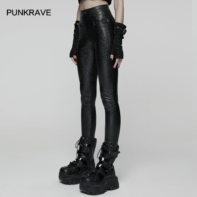 Punk Rave Women's Leggings Ravenna Black Prism Finish UK 10-22 - QHA UK