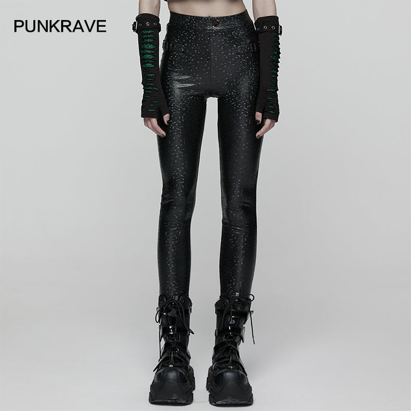 Punk Rave Women's Leggings Ravenna Black Prism Finish UK 10-22 - QHA UK