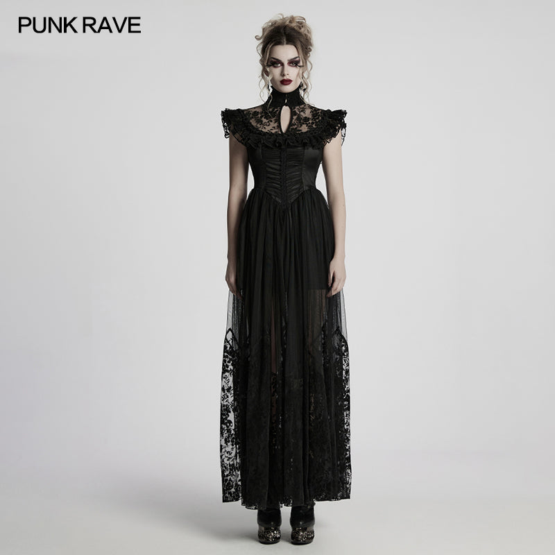 Punk Rave Gothic Dress Seraphina Flying Sleeve UK 8-22 - Sleeve Detail - QHA UK