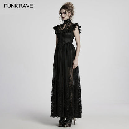 Punk Rave Gothic Dress Seraphina Flying Sleeve UK 8-22 - Sleeve Detail - QHA UK
