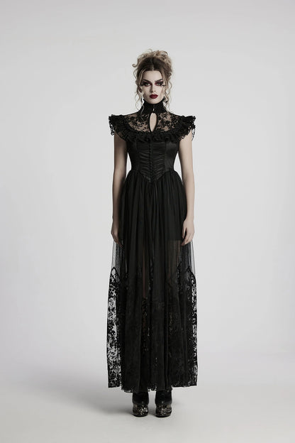 Punk Rave Gothic Dress Seraphina Flying Sleeve UK 8-22 - Sleeve Detail - QHA UK