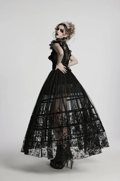 Punk Rave Gothic Dress Seraphina Flying Sleeve UK 8-22 - Sleeve Detail - QHA UK