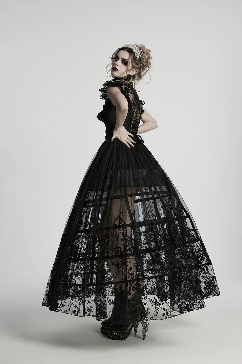 Punk Rave Gothic Dress Seraphina Flying Sleeve UK 8-22 - Sleeve Detail - QHA UK