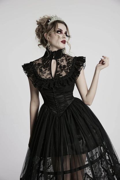 Punk Rave Gothic Dress Seraphina Flying Sleeve UK 8-22 - Sleeve Detail - QHA UK