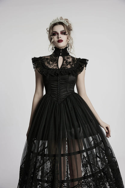 Punk Rave Gothic Dress Seraphina Flying Sleeve UK 8-22 - Sleeve Detail - QHA UK