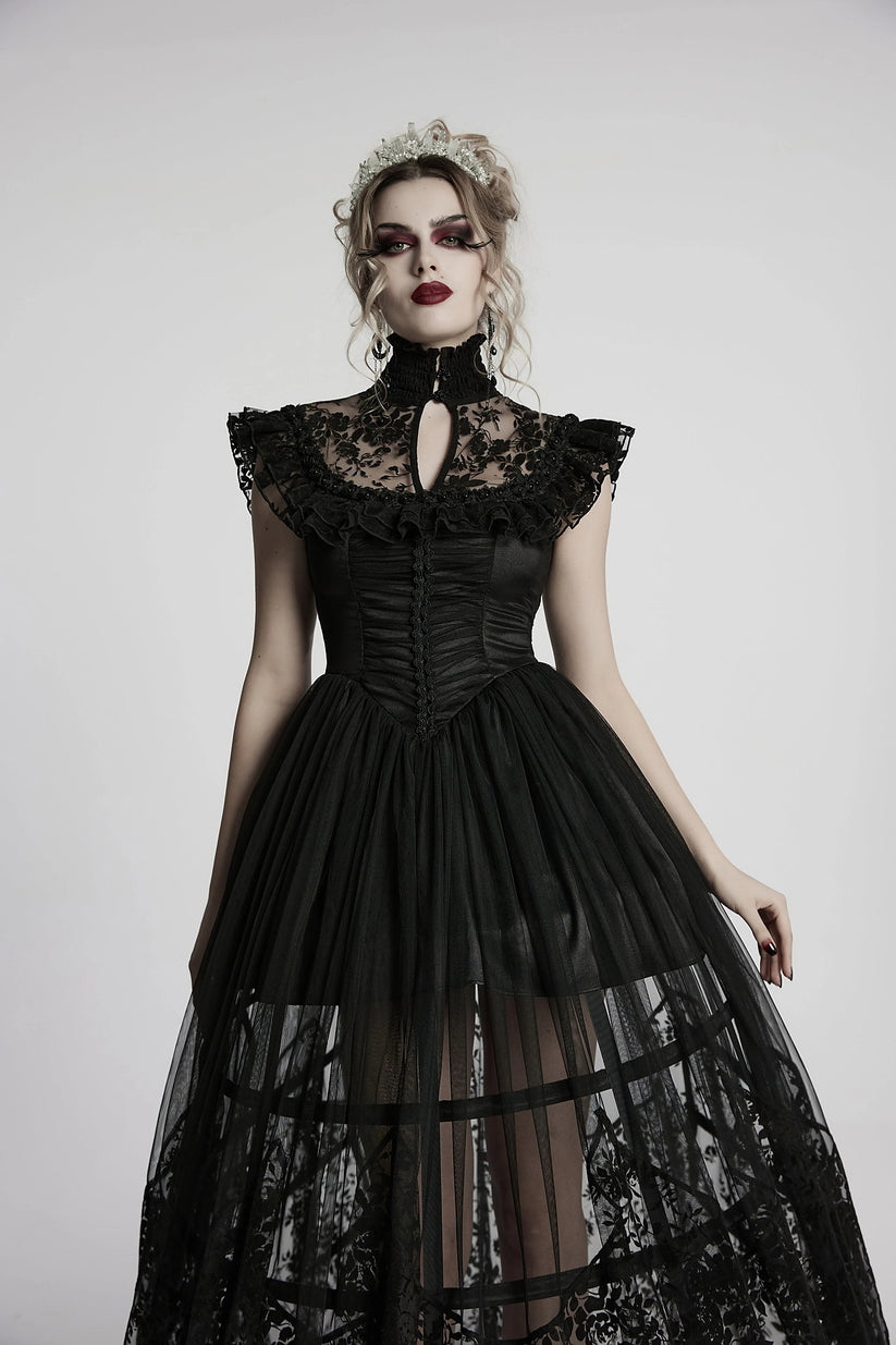 Punk Rave Gothic Dress Seraphina Flying Sleeve UK 8-22 - Sleeve Detail - QHA UK