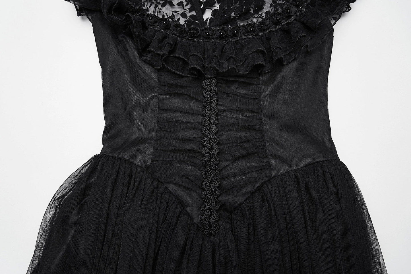 Punk Rave Gothic Dress Seraphina Flying Sleeve UK 8-22 - Sleeve Detail - QHA UK