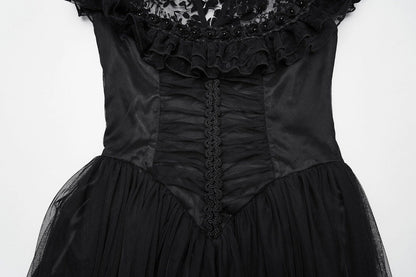 Punk Rave Gothic Dress Seraphina Flying Sleeve UK 8-22 - Sleeve Detail - QHA UK