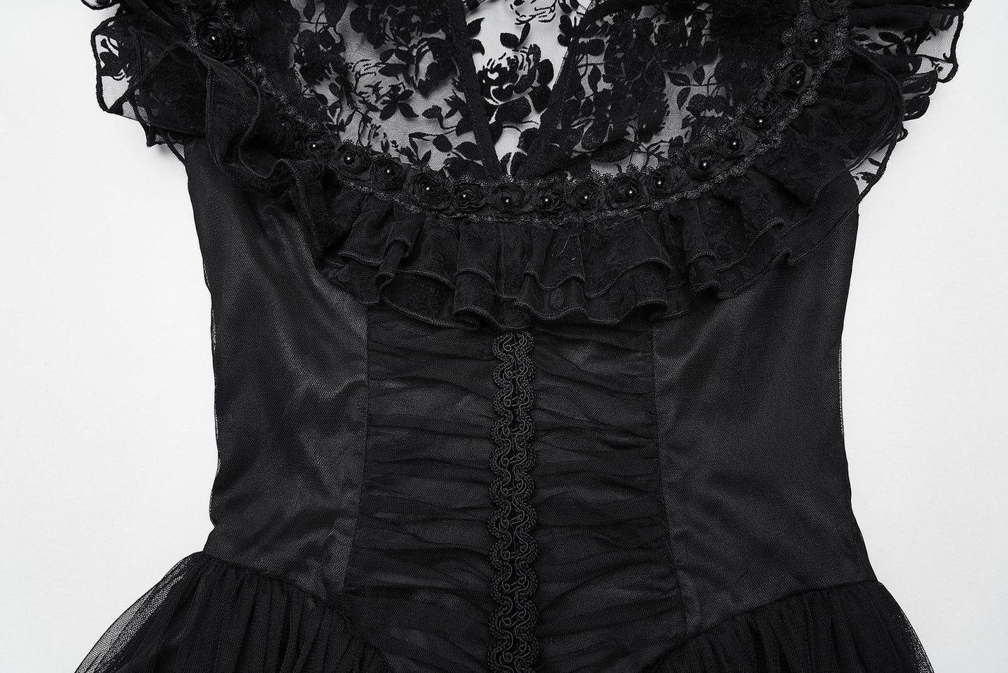 Punk Rave Gothic Dress Seraphina Flying Sleeve UK 8-22 - Sleeve Detail - QHA UK
