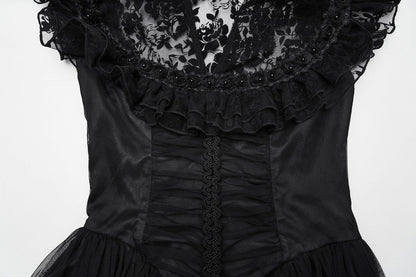 Punk Rave Gothic Dress Seraphina Flying Sleeve UK 8-22 - Sleeve Detail - QHA UK