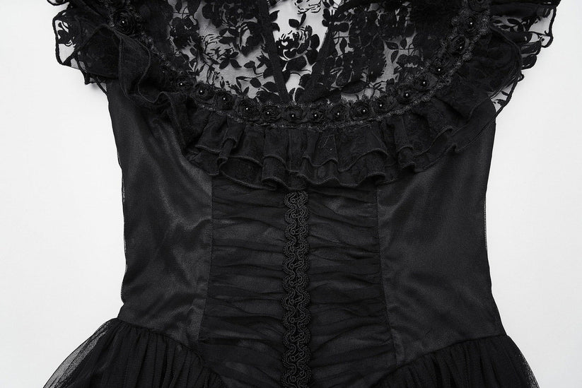 Punk Rave Gothic Dress Seraphina Flying Sleeve UK 8-22 - Sleeve Detail - QHA UK