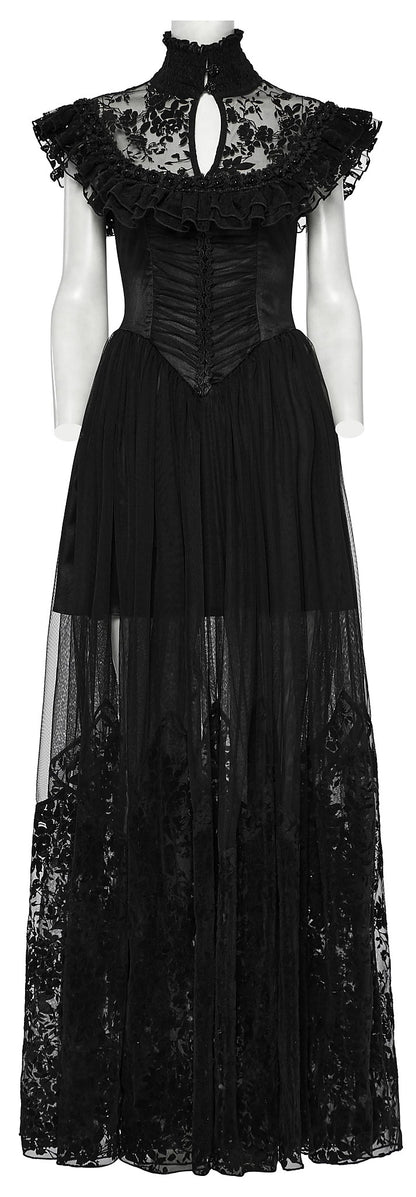 Punk Rave Gothic Dress Seraphina Flying Sleeve UK 8-22 - Sleeve Detail - QHA UK