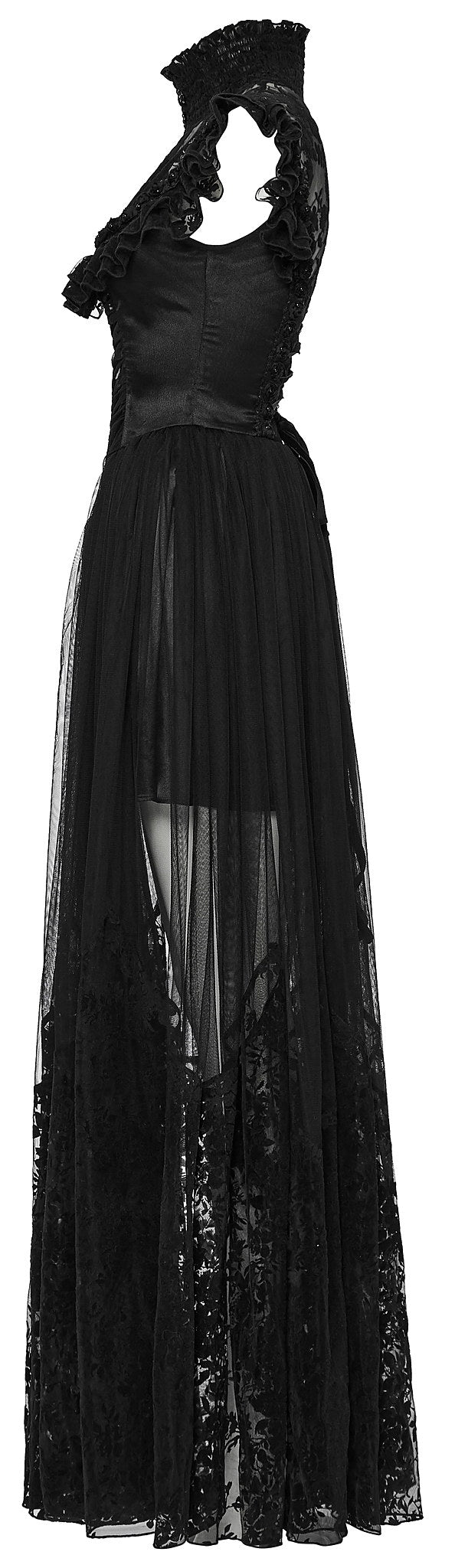 Punk Rave Gothic Dress Seraphina Flying Sleeve UK 8-22 - Sleeve Detail - QHA UK