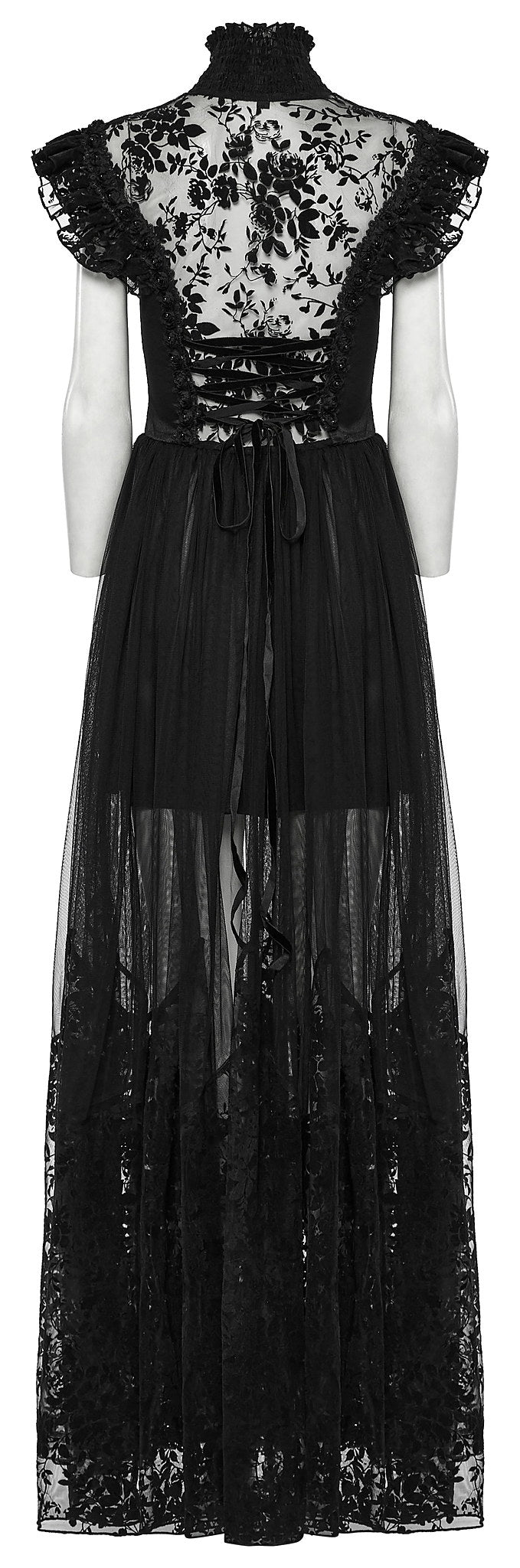 Punk Rave Gothic Dress Seraphina Flying Sleeve UK 8-22 - Sleeve Detail - QHA UK