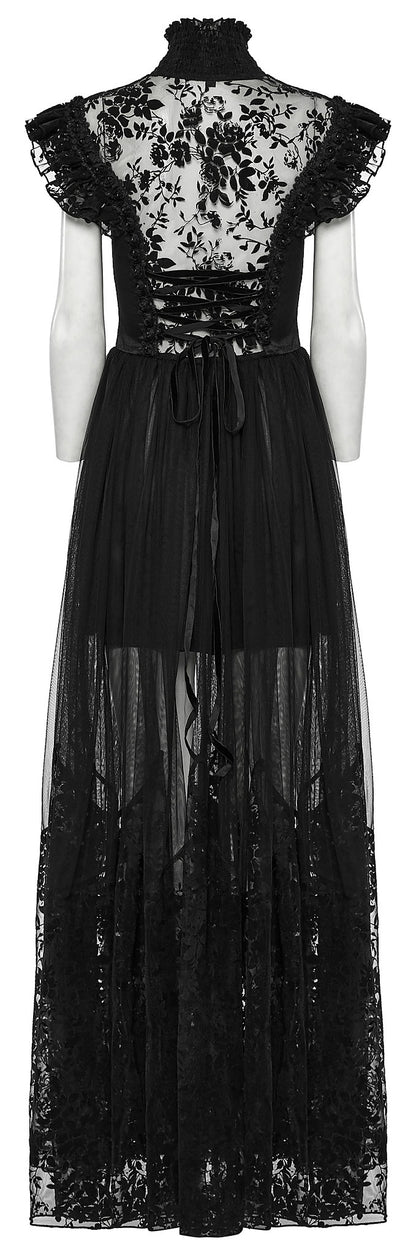 Punk Rave Gothic Dress Seraphina Flying Sleeve UK 8-22 - Sleeve Detail - QHA UK