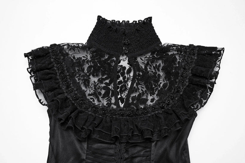 Punk Rave Gothic Dress Seraphina Flying Sleeve UK 8-22 - Sleeve Detail - QHA UK