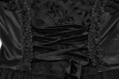 Punk Rave Gothic Dress Seraphina Flying Sleeve UK 8-22 - Sleeve Detail - QHA UK