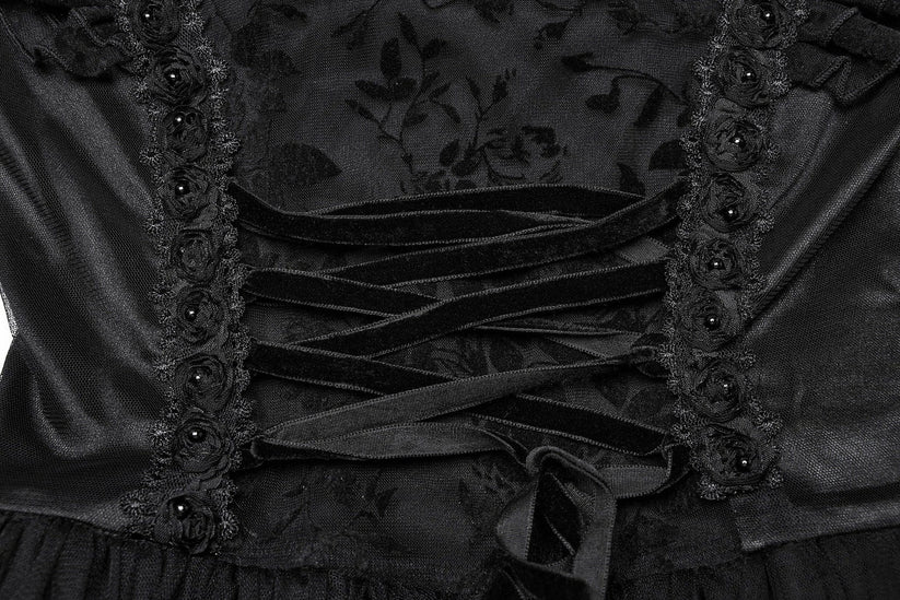 Punk Rave Gothic Dress Seraphina Flying Sleeve UK 8-22 - Sleeve Detail - QHA UK