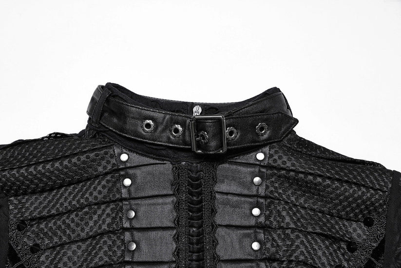 Punk Rave Maxi Dress Seraphine Spinal Lace Panel Black UK 8-22 - QHA UK