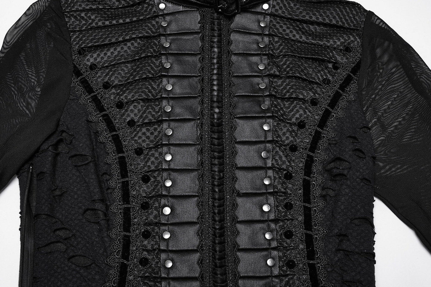 Punk Rave Maxi Dress Seraphine Spinal Lace Panel Black UK 8-22 - QHA UK