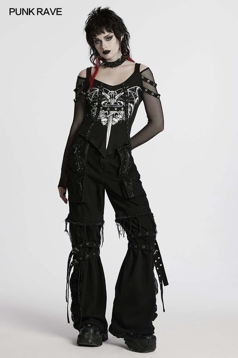 Punk Rave T-Shirt Vonda Printed UK 8-16 - QHA UK