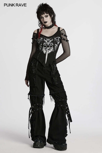 Punk Rave T-Shirt Vonda Printed UK 8-16 - QHA UK