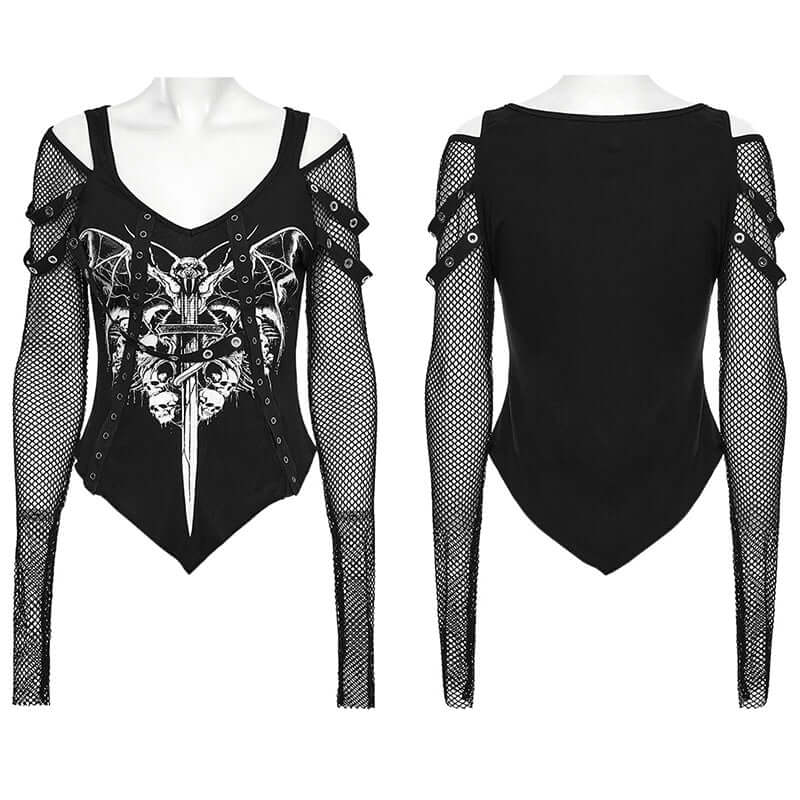 Punk Rave T-Shirt Vonda Printed UK 8-16 - QHA UK