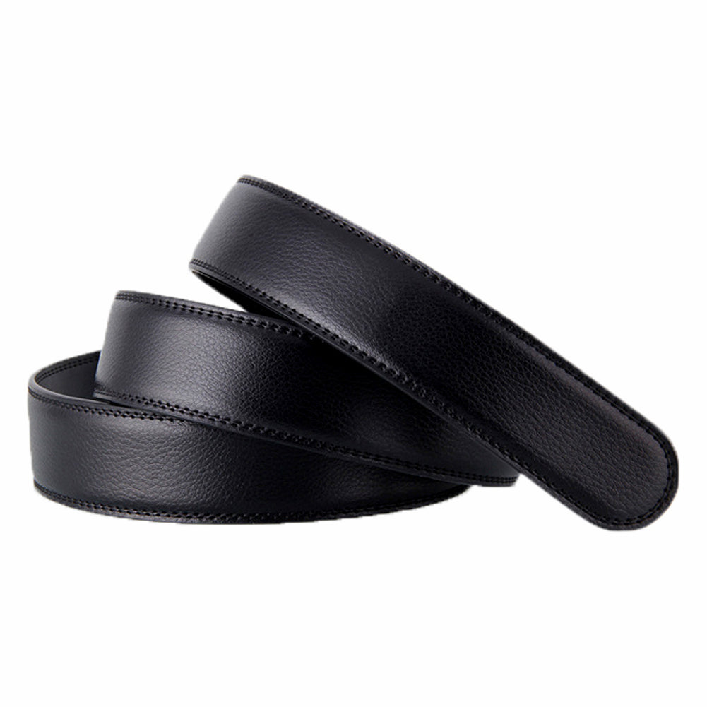 Mens 35mm Ratchet Belt Strap Replacement, No Buckle, Trim to Fit - QHA UK