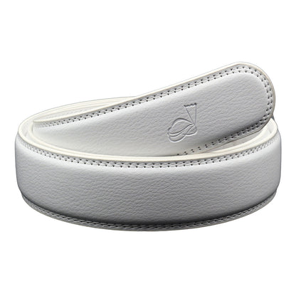 Mens 35mm Ratchet Belt Strap Replacement, No Buckle, Trim to Fit - QHA UK