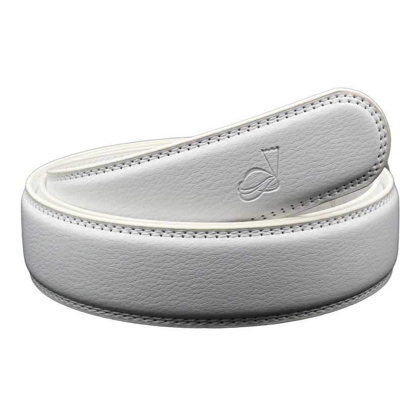Mens 35mm Ratchet Belt Strap Replacement, No Buckle, Trim to Fit - QHA UK