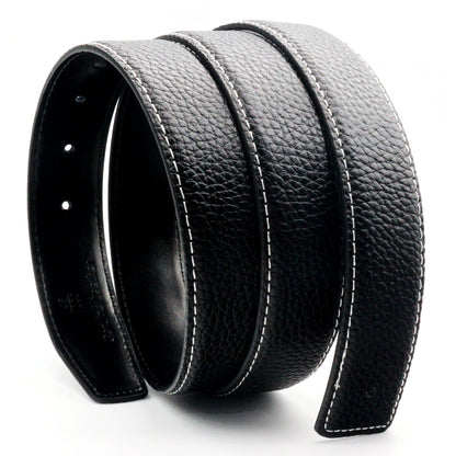 Unisex 32mm Belt Strap for H Buckle Replacement Genuine Leather - QHA UK