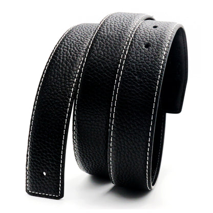 Unisex 32mm Belt Strap for H Buckle Replacement Genuine Leather - QHA UK